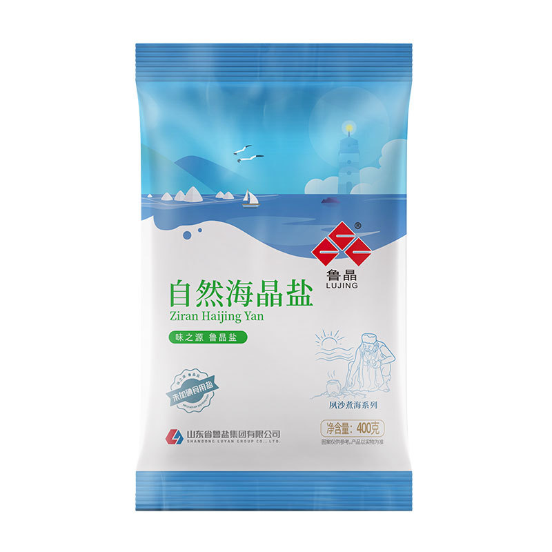 自然海晶盐未加碘400克平袋