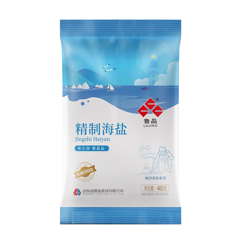 精制海盐加碘400克平袋